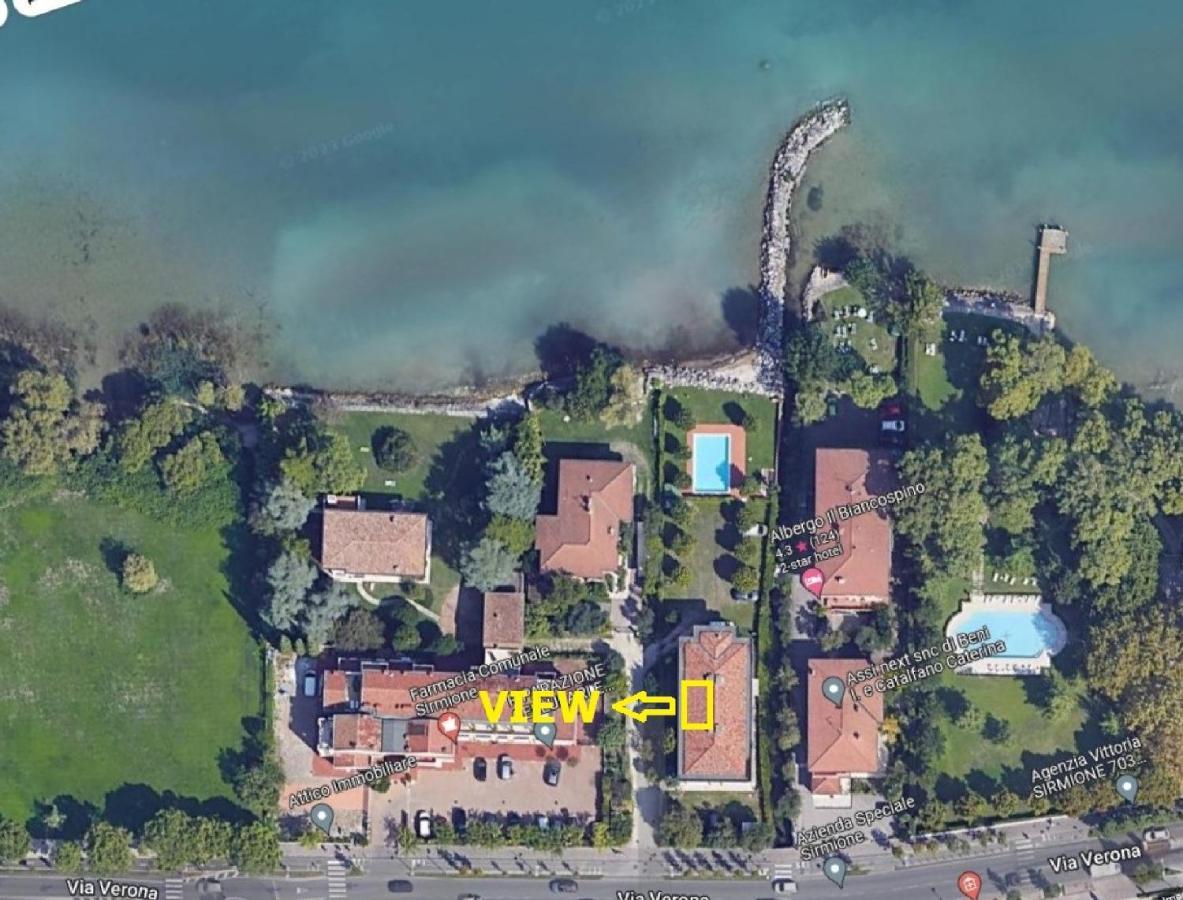 Casa Lugana 9 - Monolocale Con Piscina Fronte Lago Sirmione Bagian luar foto